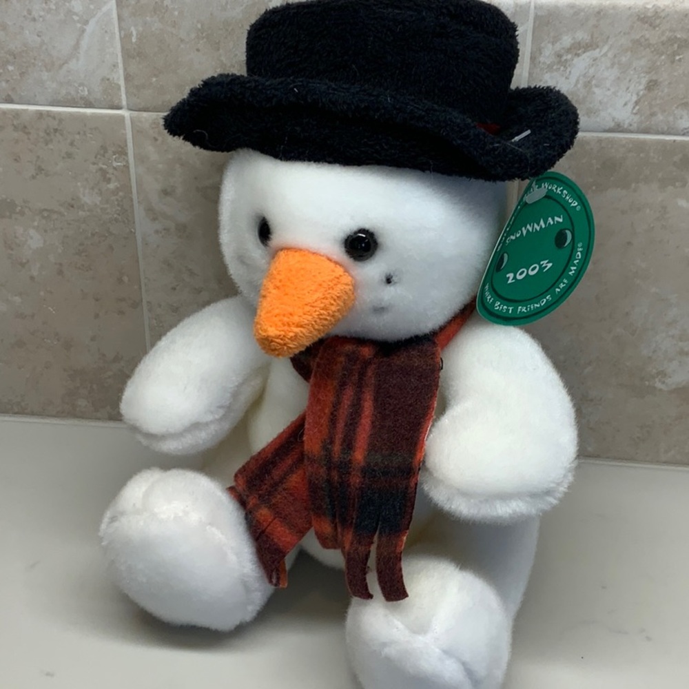 Build-A-Bear Workshop Snowman Limited Edition Holiday Pals Maxine Clark 9” NWT